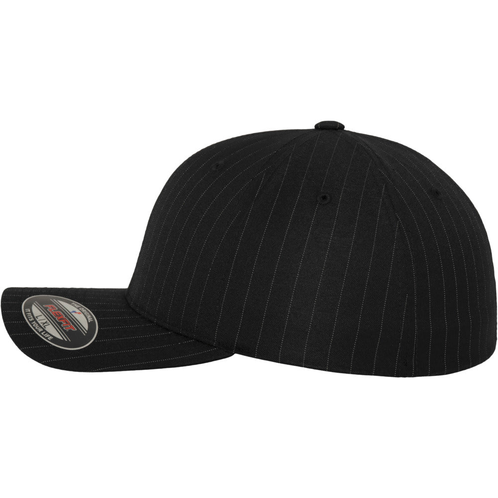 Flexfit - Pinstripe Baseball Cap - Black - capstore.dk