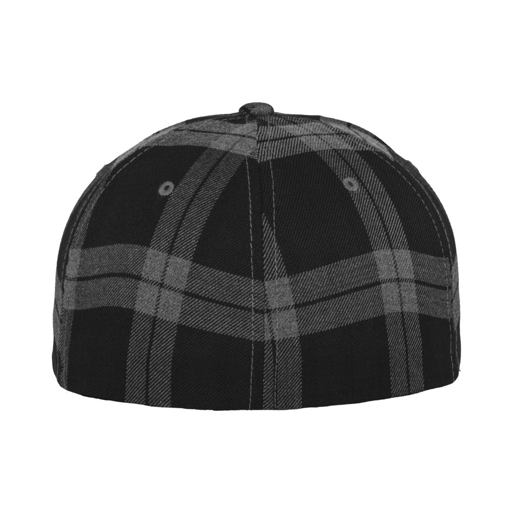 Flexfit - Baseball Cap - Black/Grey Check - capstore.dk