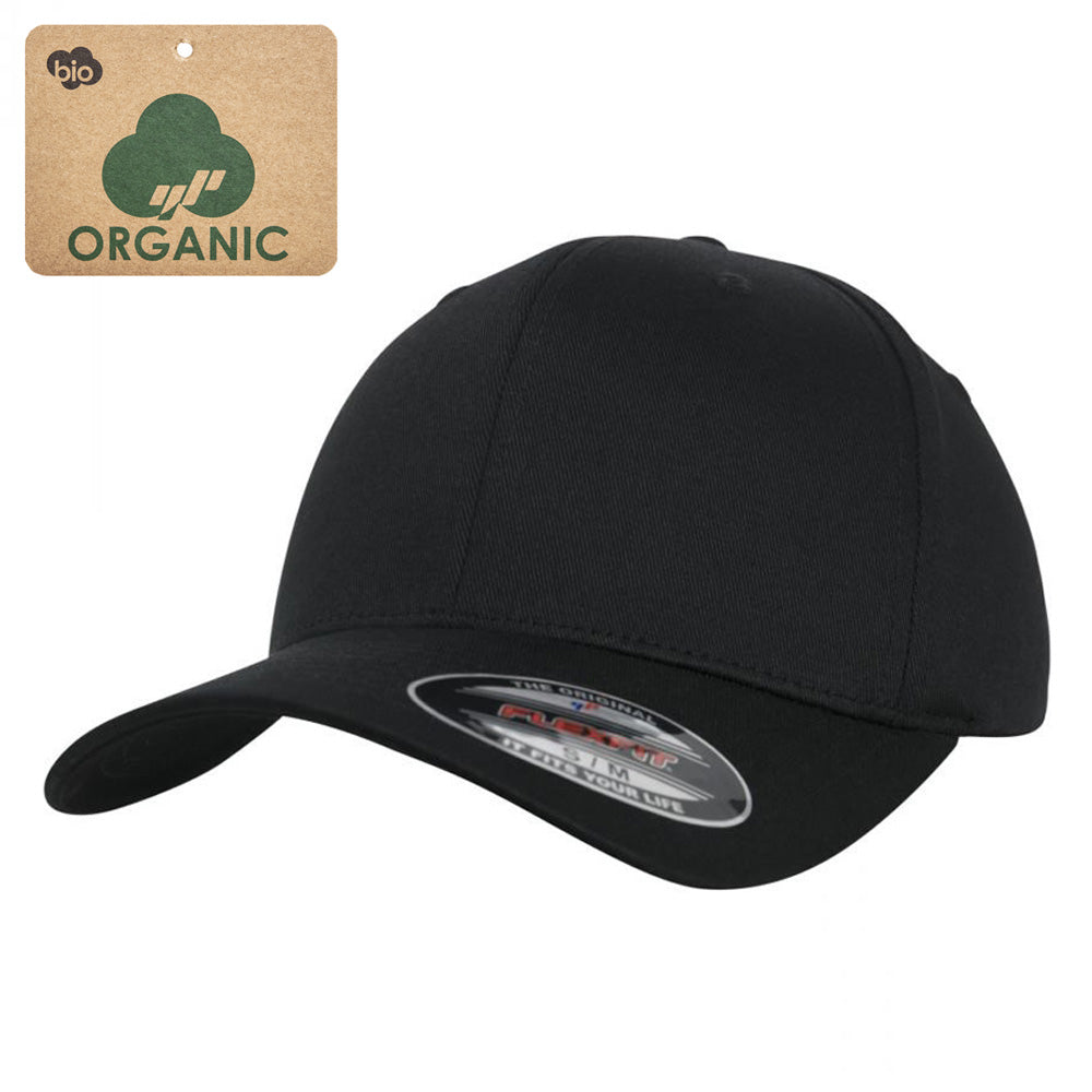 Flexfit - Organic Baseball Cap - Black - capstore.dk