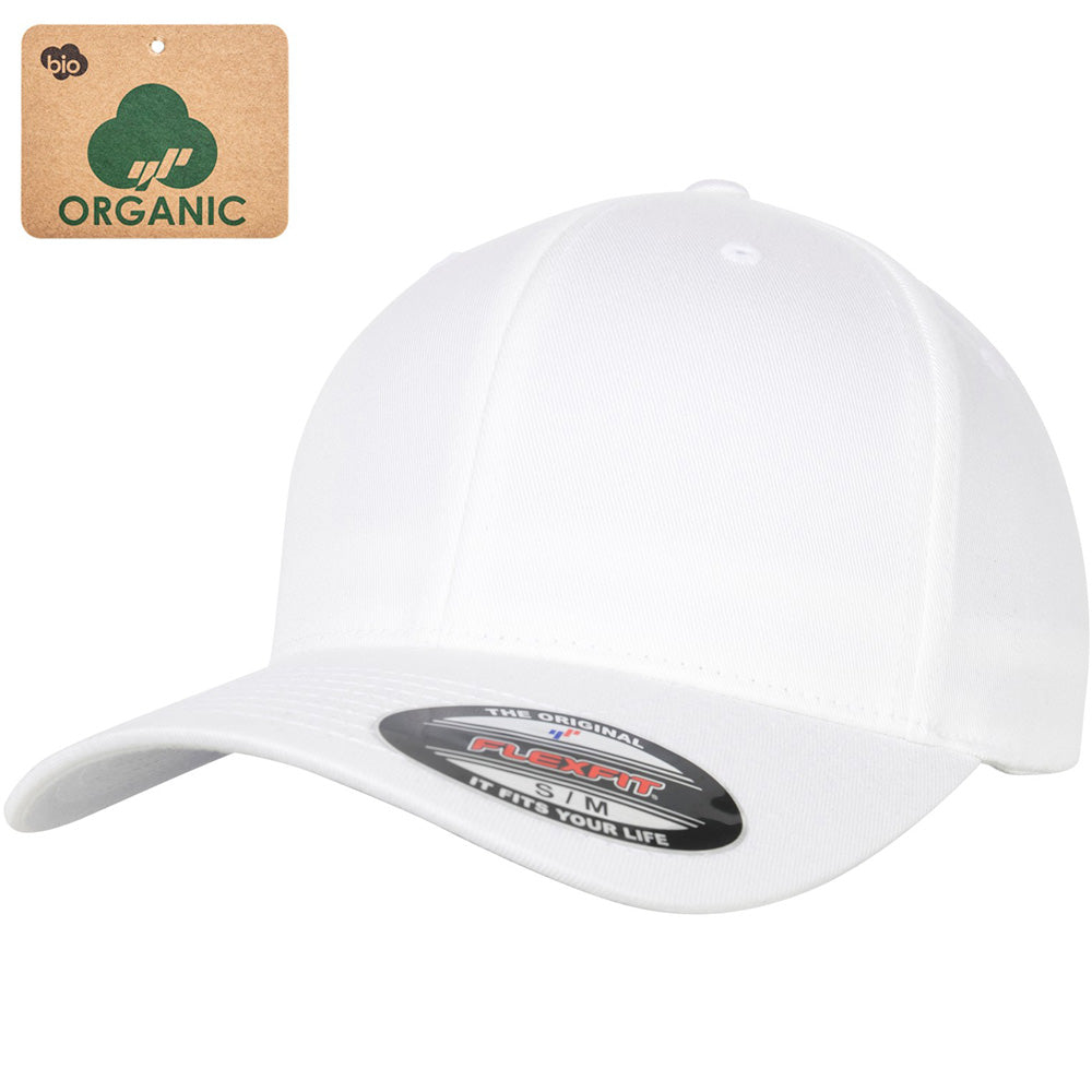 Flexfit - Organic Baseball Cap - White - capstore.dk
