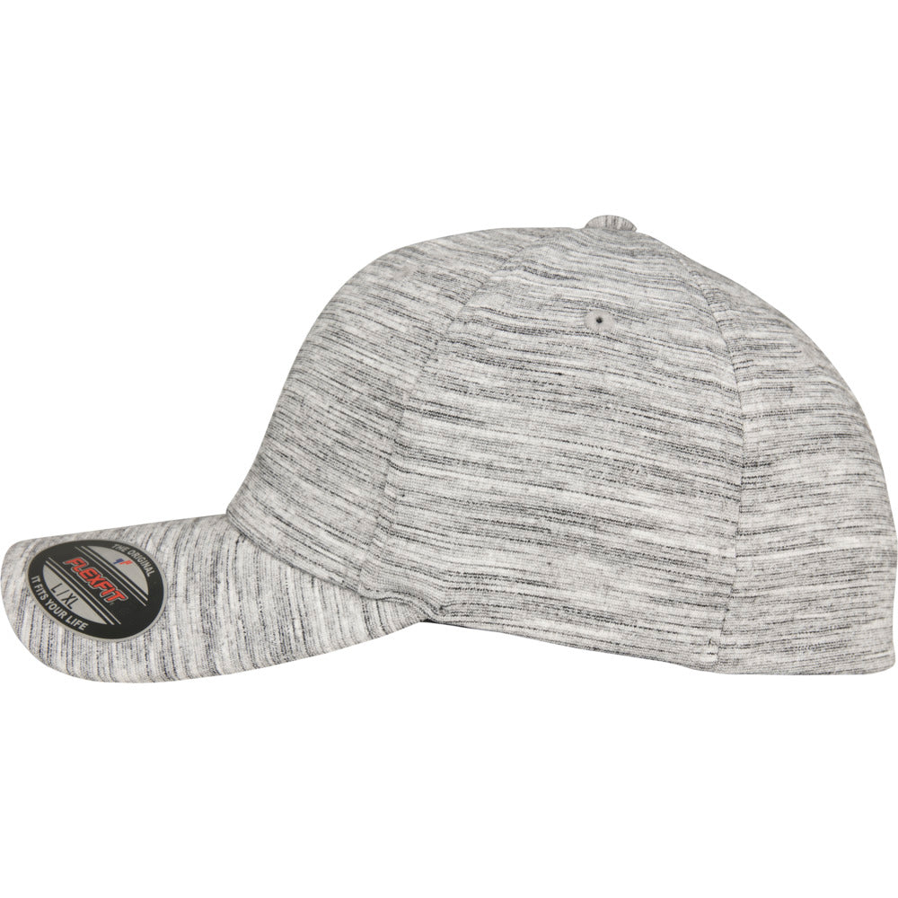 Flexfit - Baseball Cap - Black/H. Grey Melange - capstore.dk