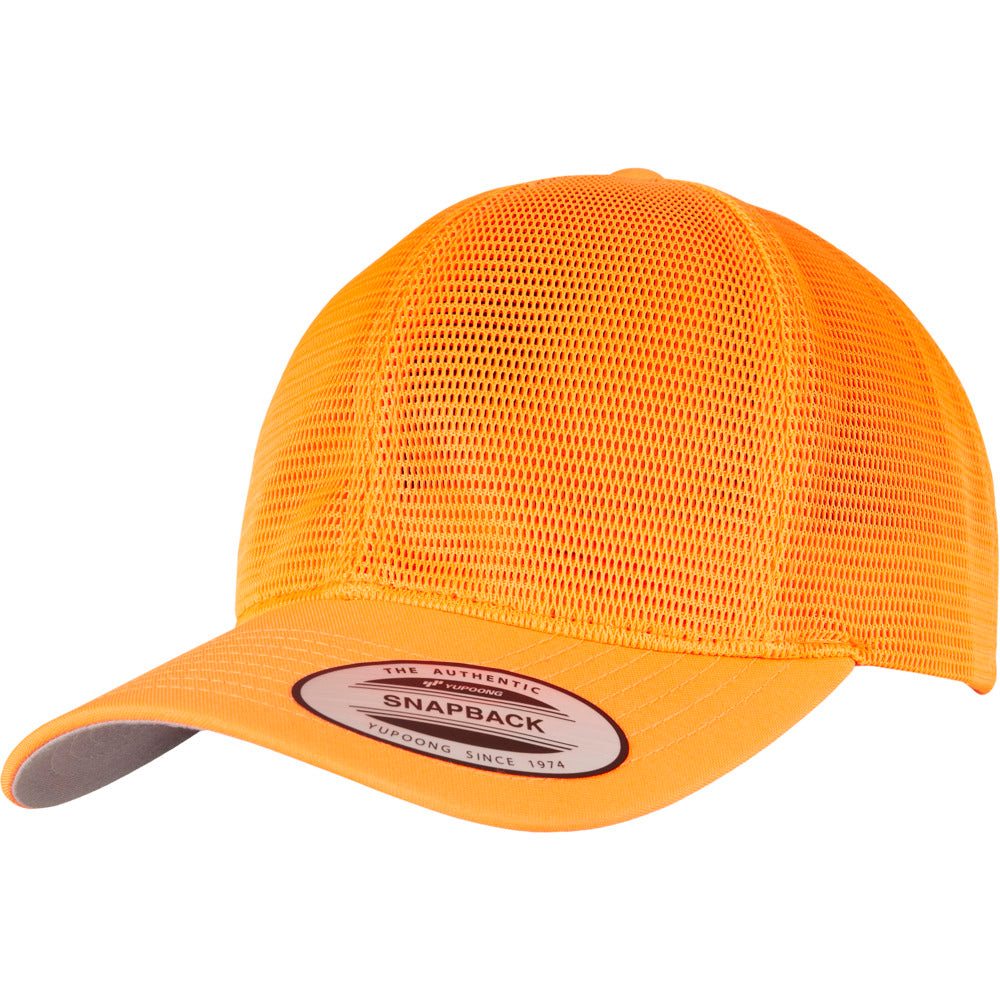 Yupoong - 360 Mesh Baseball Cap - Neon Orange - capstore.dk
