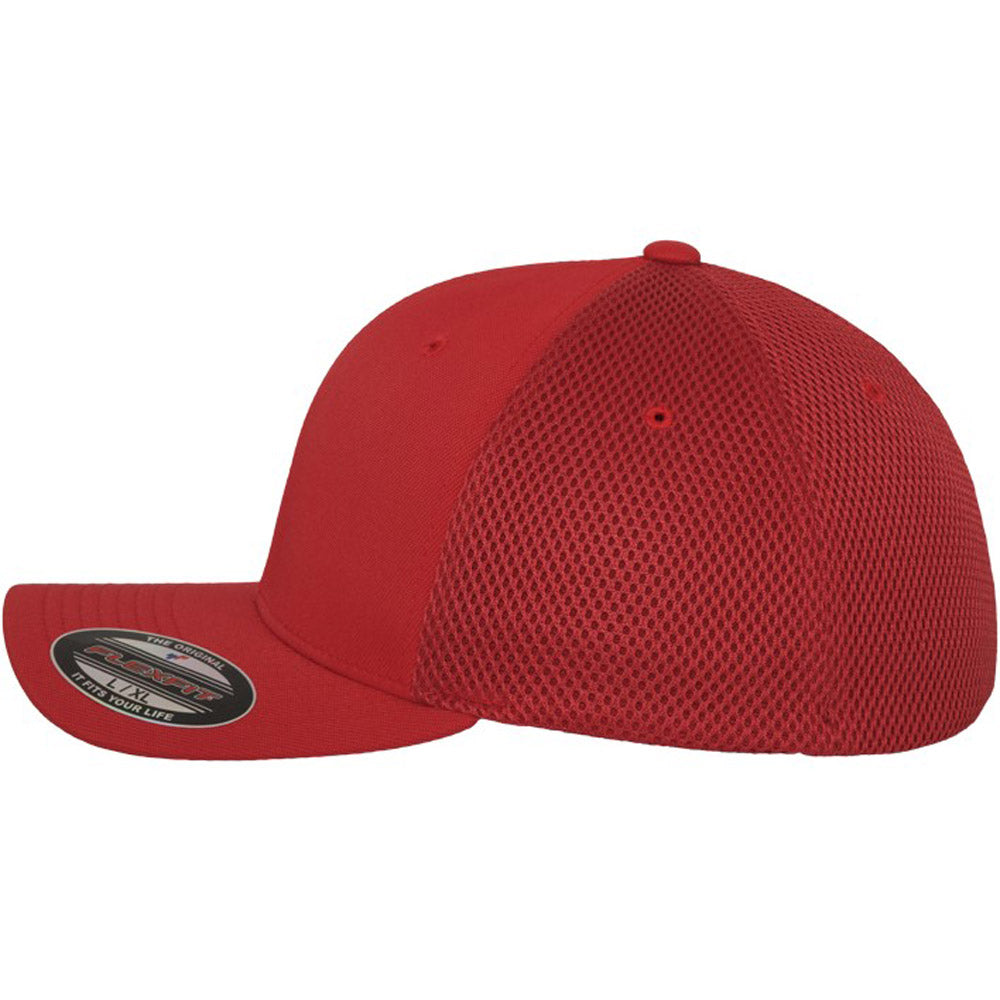 Flexfit - Tactel Mesh Baseball Cap - Red - capstore.dk
