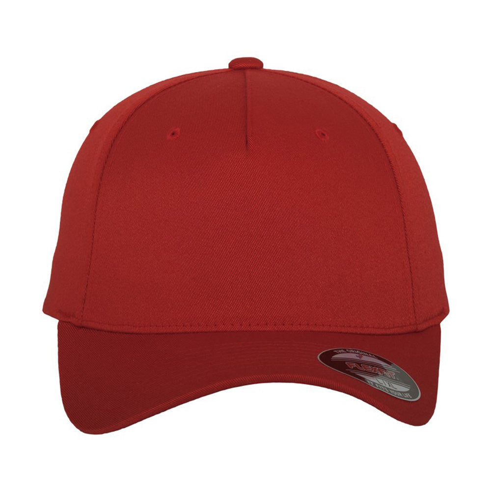 Flexfit - 5-Panel Baseball Cap - Red - capstore.dk