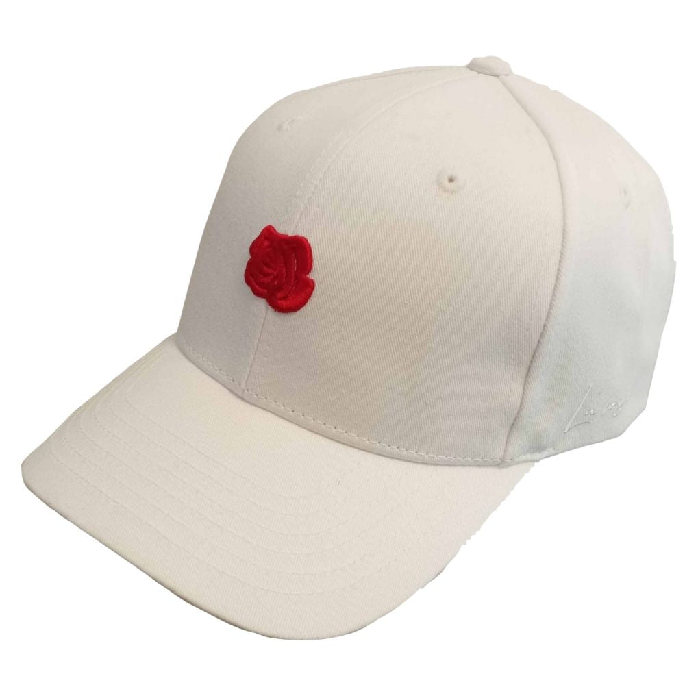 La Rosa - Rose Cap - White/Red - capstore.dk