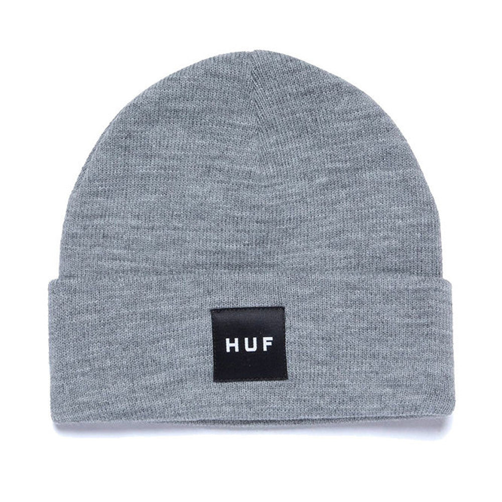 HUF - Box Logo Beanie - H. Grey - capstore.dk
