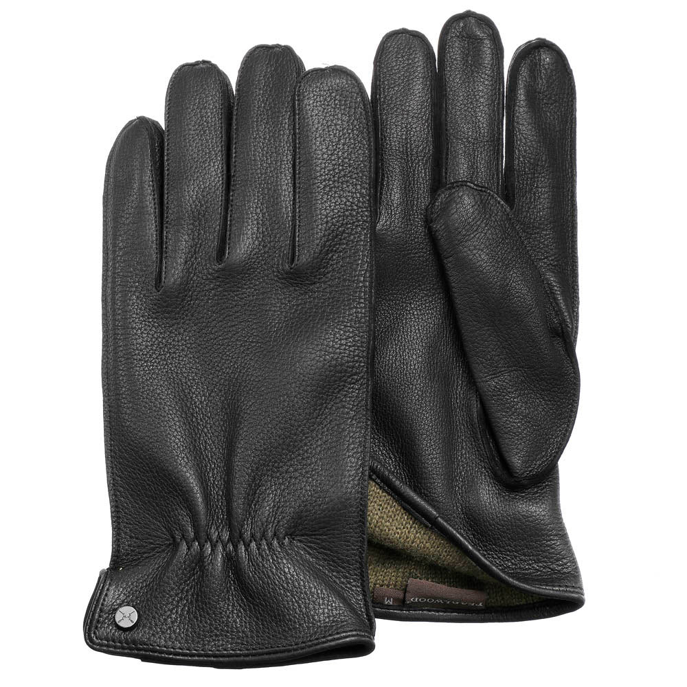 Pearlwood - Lewis Leather Gloves - Black - capstore.dk