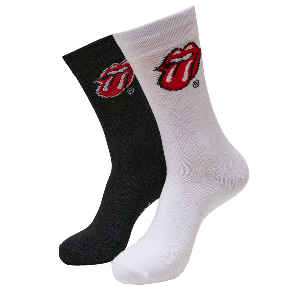 Merchcode - Rolling Stones Tongue Socks 2-Pack - White/Black