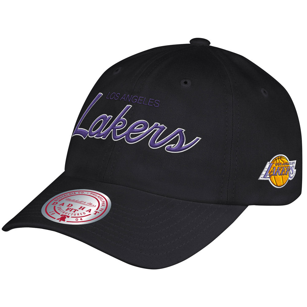 Mitchell & Ness - LA Lakers Dad Cap - Black - capstore.dk