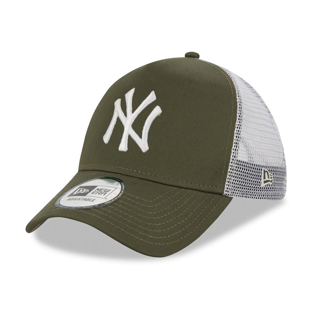 New Era - New York Yankees Trucker Cap - Olive/White - capstore.dk