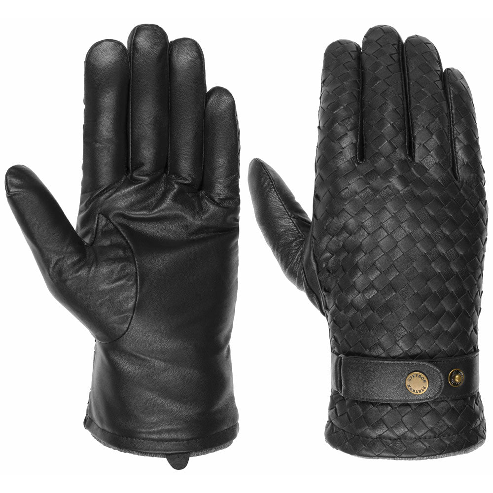 Stetson - Sheep Leather Gloves - Black - capstore.dk