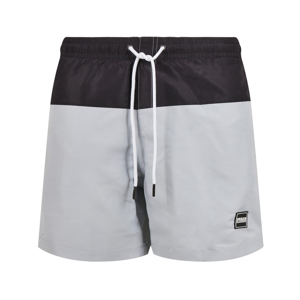 Capstore - Block Swim Shorts - Light Grey/Black