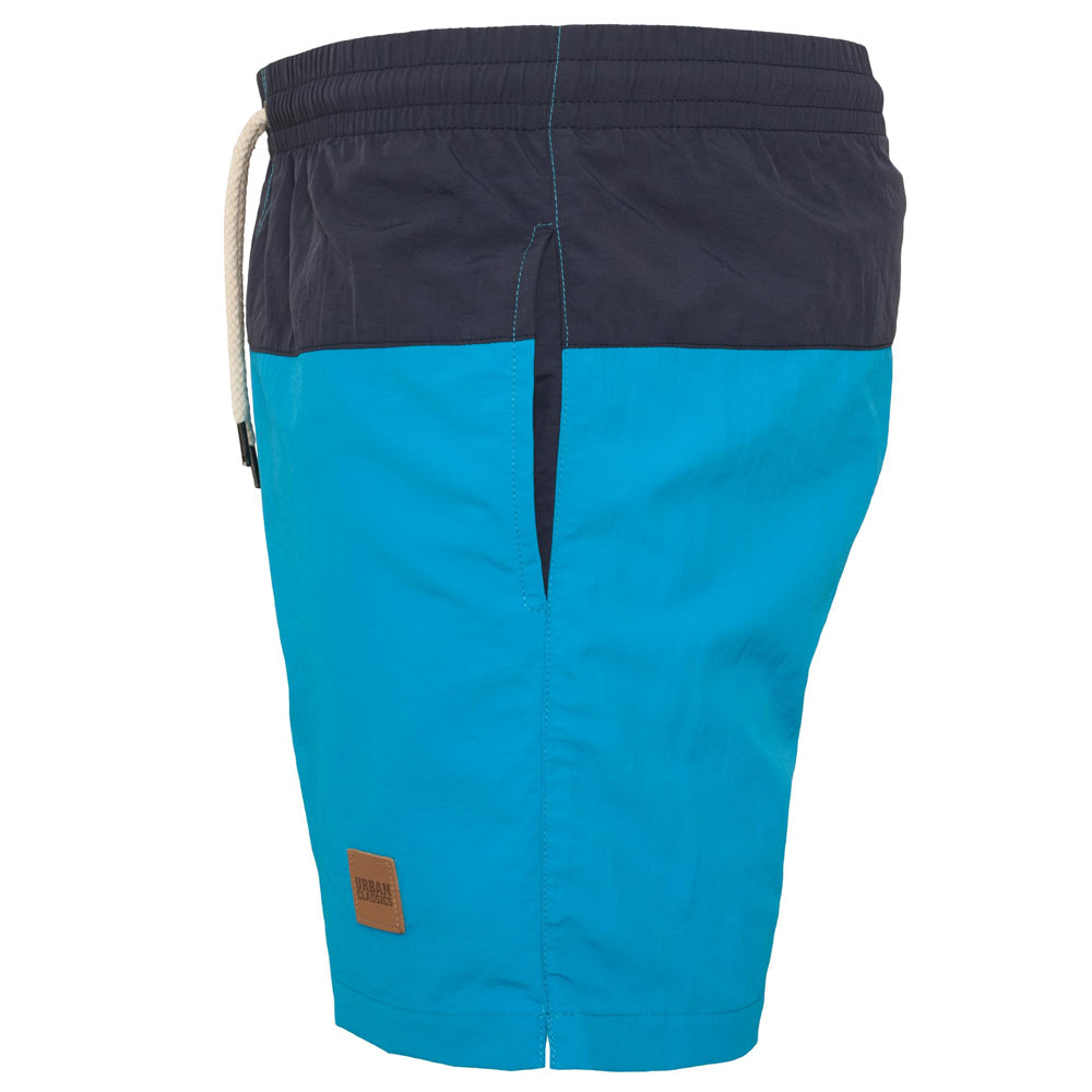 Capstore - Block Swim Shorts - Turquoise/Navy