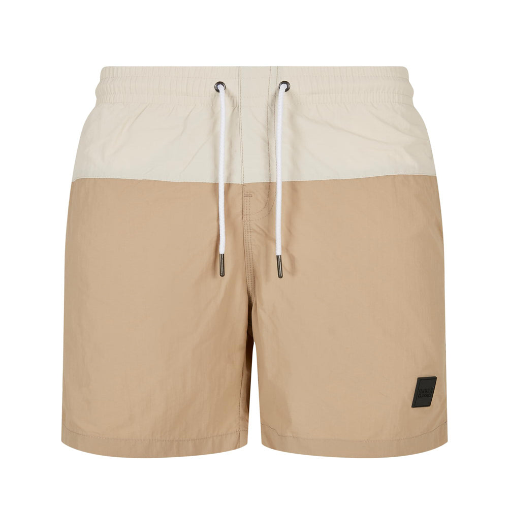 Capstore - Block Swim Shorts - Khaki/Beige
