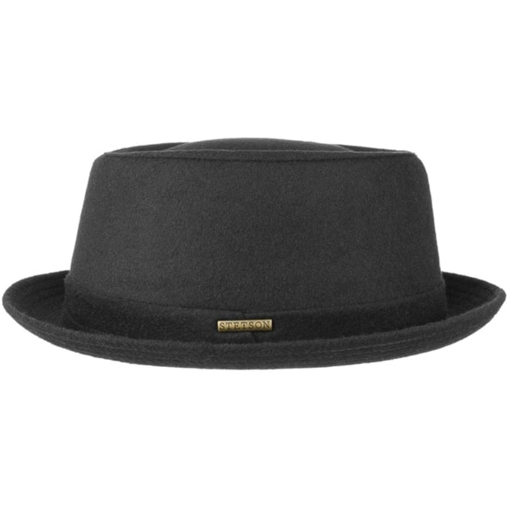 Stetson - Pork Pie Hat Wool - Black