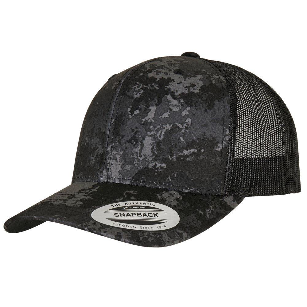 Yupoong - 6-Panel Retro Trucker Cap - Poseidon Black