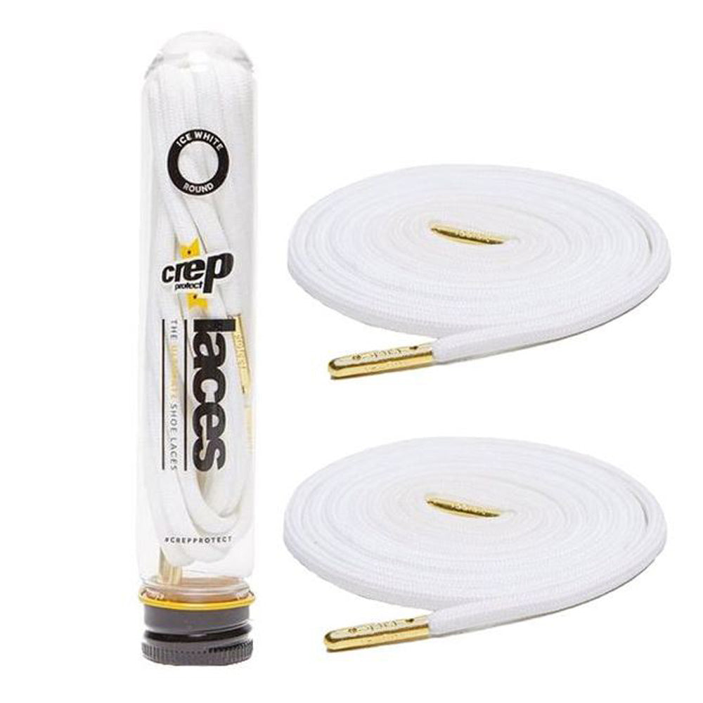 Crep Protect Round Laces - Gold Aglet - capstore.dk